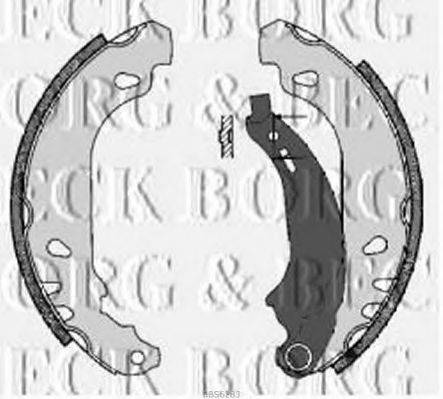 Комплект тормозных колодок BORG & BECK BBS6283