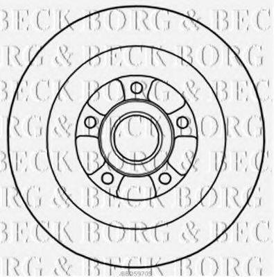 Тормозной диск BORG & BECK BBD5970S