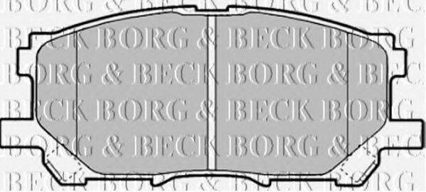 Комплект гальмівних колодок, дискове гальмо BORG & BECK BBP1901