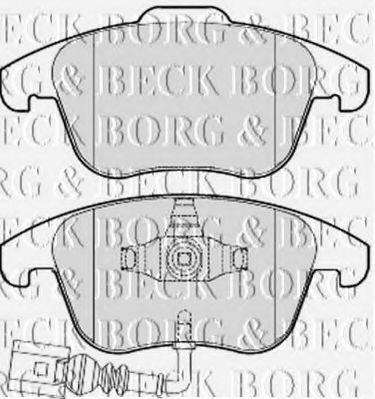 Комплект гальмівних колодок, дискове гальмо BORG & BECK BBP2049