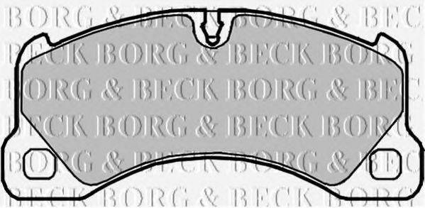 Комплект гальмівних колодок, дискове гальмо BORG & BECK BBP2101