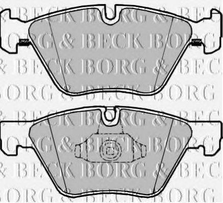 Комплект гальмівних колодок, дискове гальмо BORG & BECK BBP2224