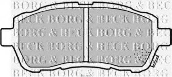 Комплект гальмівних колодок, дискове гальмо BORG & BECK BBP2304