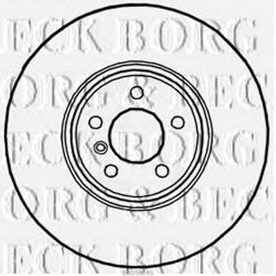 Тормозной диск BORG & BECK BBD5824S