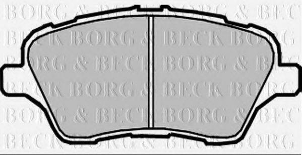 Комплект гальмівних колодок, дискове гальмо BORG & BECK BBP2379