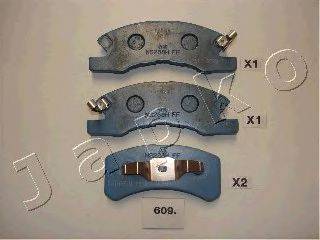 Комплект тормозных колодок, дисковый тормоз JAPKO 50609