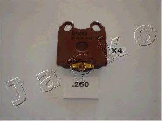 Комплект тормозных колодок, дисковый тормоз JAPKO 51260