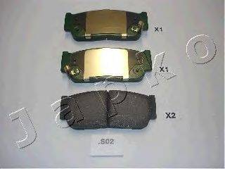 Комплект тормозных колодок, дисковый тормоз JAPKO 51S02