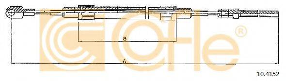 Трос, стояночная тормозная система COFLE 10.4152