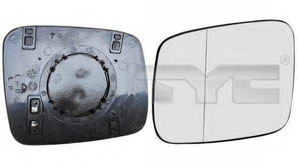 Дзеркальне скло, зовнішнє дзеркало TYC 337-0164-1