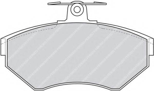 Комплект тормозных колодок, дисковый тормоз FERODO FDB1289