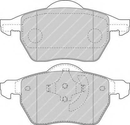 Комплект гальмівних колодок, дискове гальмо FERODO FDB1495