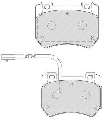 Комплект тормозных колодок, дисковый тормоз FERODO FDB4206