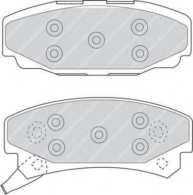 Комплект гальмівних колодок, дискове гальмо FERODO FDB921