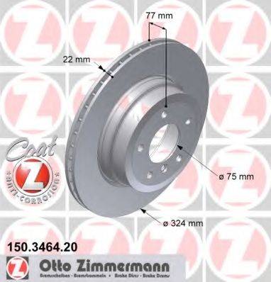 Тормозной диск ZIMMERMANN 150.3464.20