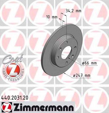 Тормозной диск ZIMMERMANN 440.2031.20