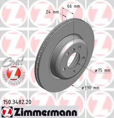 Тормозной диск ZIMMERMANN 150.3482.20