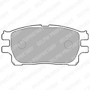 Комплект тормозных колодок, дисковый тормоз DELPHI LP1784