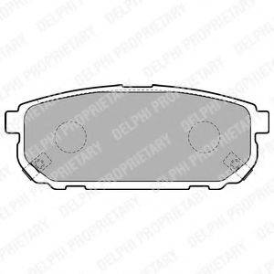 Комплект тормозных колодок, дисковый тормоз DELPHI LP1850