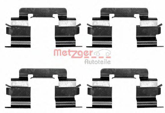 Комплектуючі, колодки дискового гальма METZGER 109-1216