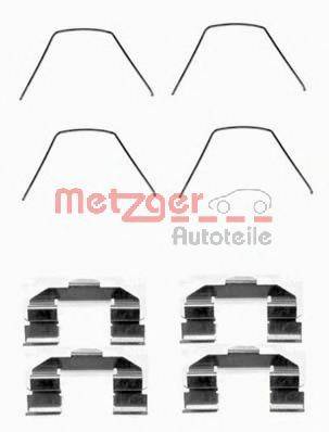 Комплектующие, колодки дискового тормоза METZGER 109-1607