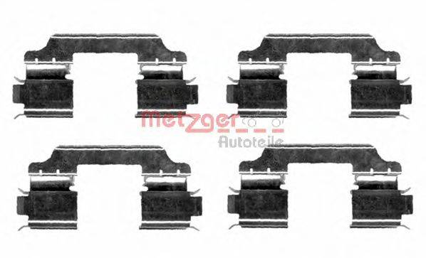 Комплектующие, колодки дискового тормоза METZGER 109-1654