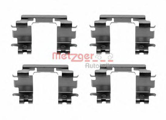 Комплектующие, колодки дискового тормоза METZGER 109-1670