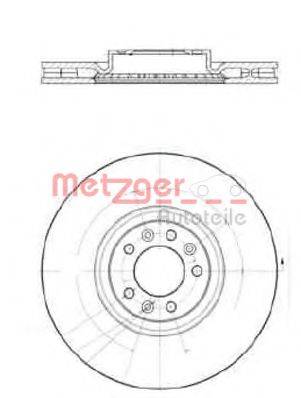 гальмівний диск METZGER 6110628
