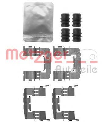 Комплектующие, колодки дискового тормоза METZGER 109-1891