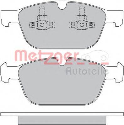Комплект тормозных колодок, дисковый тормоз METZGER 1170229